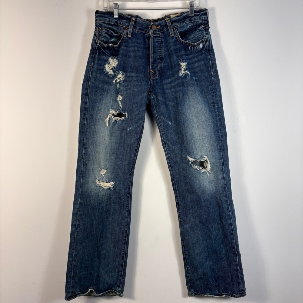 Hollister Men's Relaxed Fit Distressed Denim Jeans 34x34